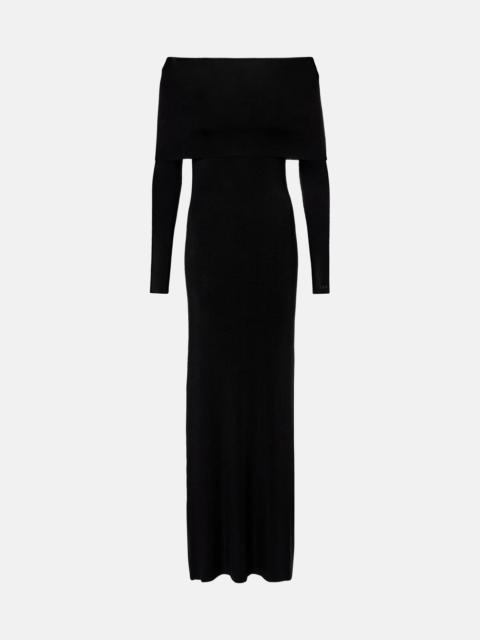 BALENCIAGA Off-shoulder maxi dress