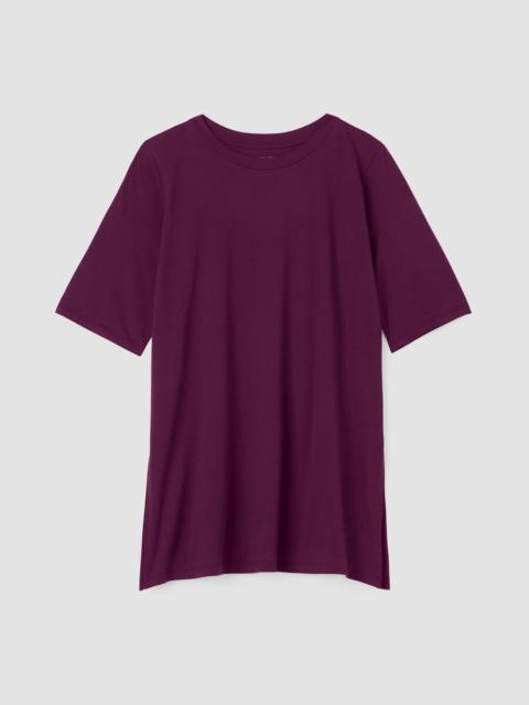 EILEEN FISHER Organic Pima Cotton Jersey Long Tee