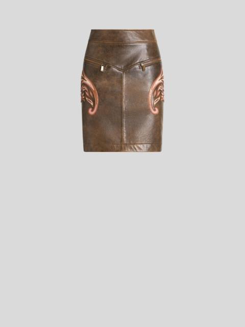 Etro LEATHER SKIRT WITH INLAYS
