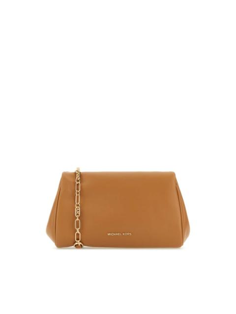 Other Designers Michael Kors Camel Leather Belle Crossbody Bag