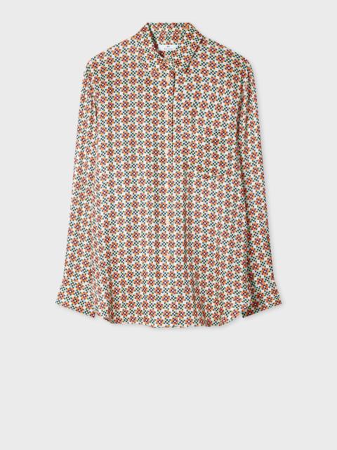 Paul Smith Women's Geometric Square Printed Shirt