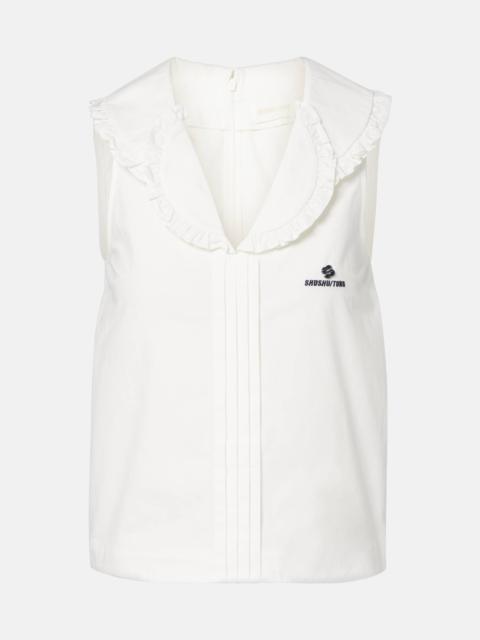 SHUSHU/TONG Ruffled cotton top