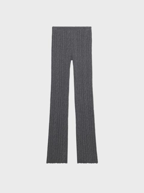 Blumarine RIBBED KNIT PANTS WITH TORCHON