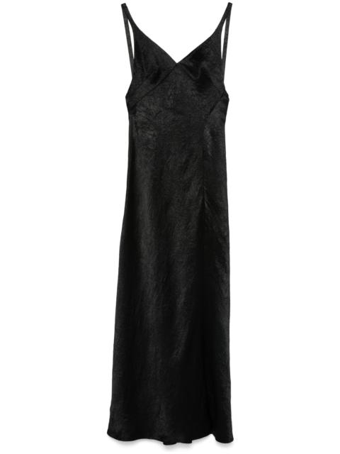 Alexander McQueen Crinkled-finish Maxi Dress
