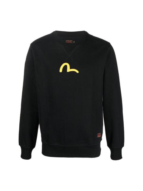 seagull-print crew-neck sweatshirt