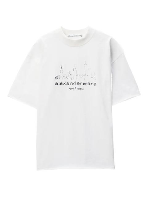 Alexander Wang Cotton Oversized Logo T-Shirt