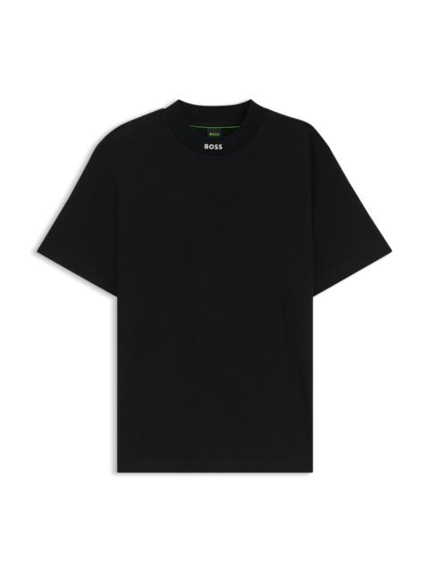 BOSS RELAXED-FIT SHIRT IN STRETCH COTTON WITH CAMP COLLAR
