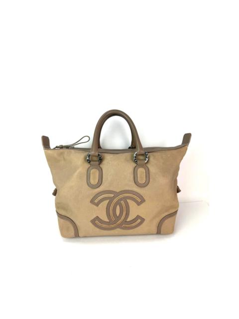 Chanel Washed Beige Calfskin Tote Bag