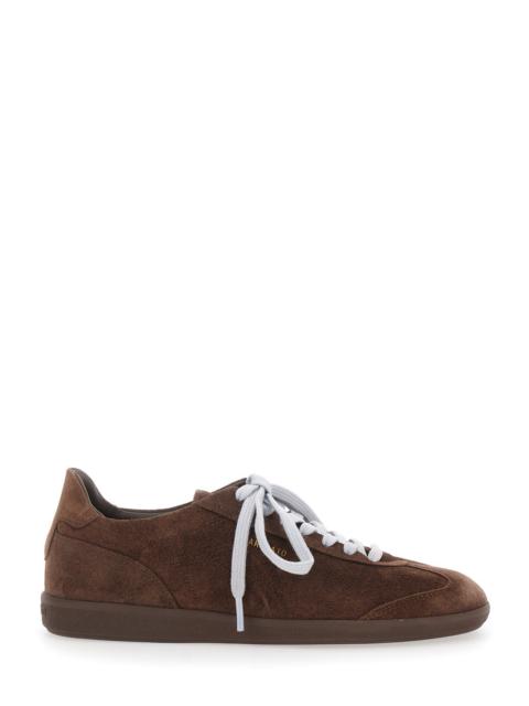 Axel Arigato Axel Arigato Men 'Zane' Brown Low Top Sneakers With Logo Lettering On The Side In Leather And Tech F