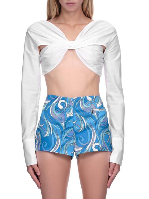 COPERNI Cropped Draped Top