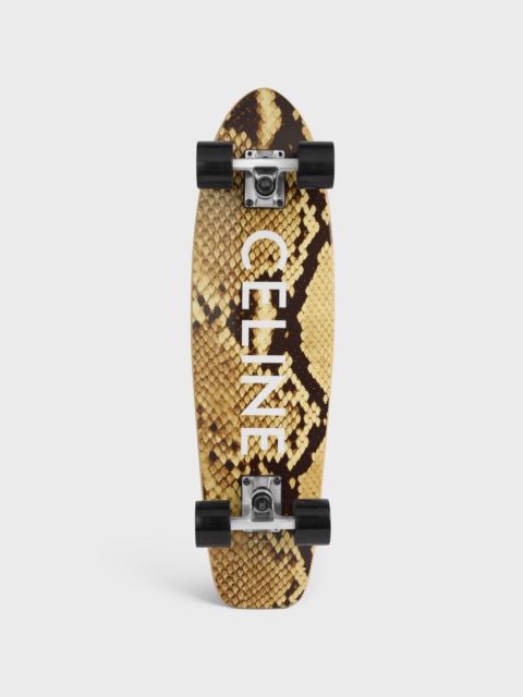 MINI CRUISER in Wood with Python and Celine print