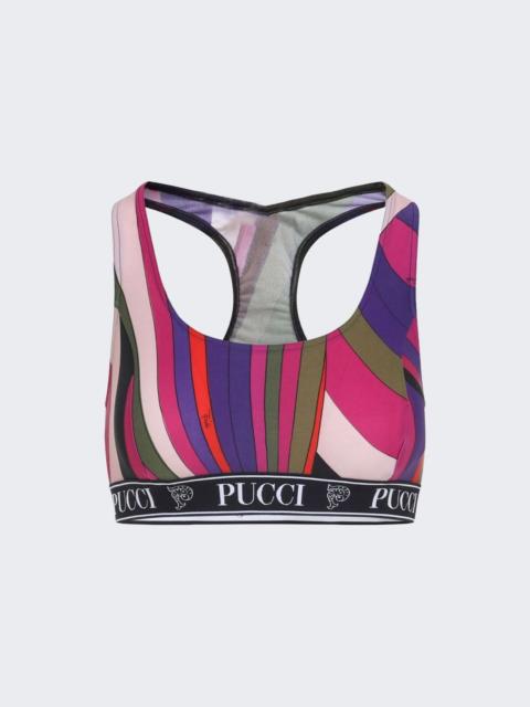 PUCCI Iride Print Sports Bra Multicolor