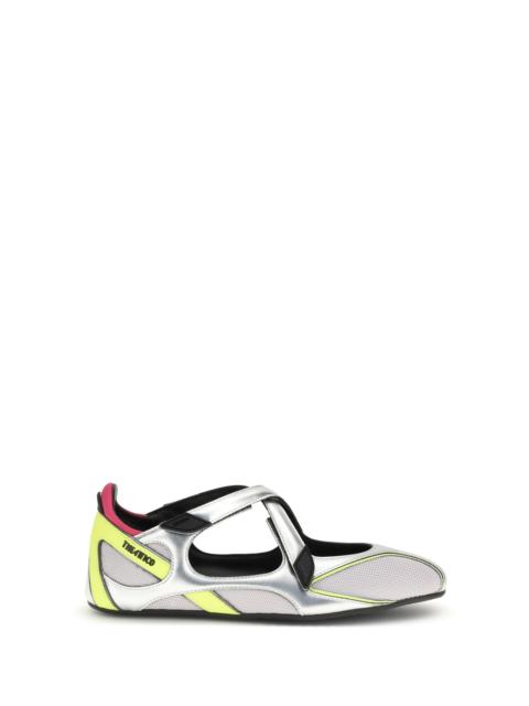 THE ATTICO The Attico Floor 01 Ballerinas Holographic Silver