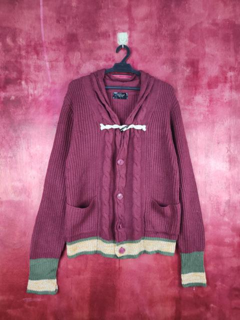 Other Designers Japanese Brand - Geleone Maroon Knitwear Sweater