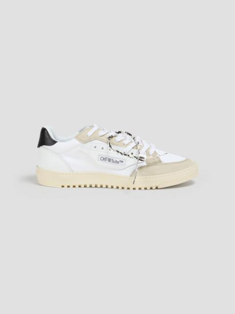 Off-White 5.0 canvas, leather and suede sneakers