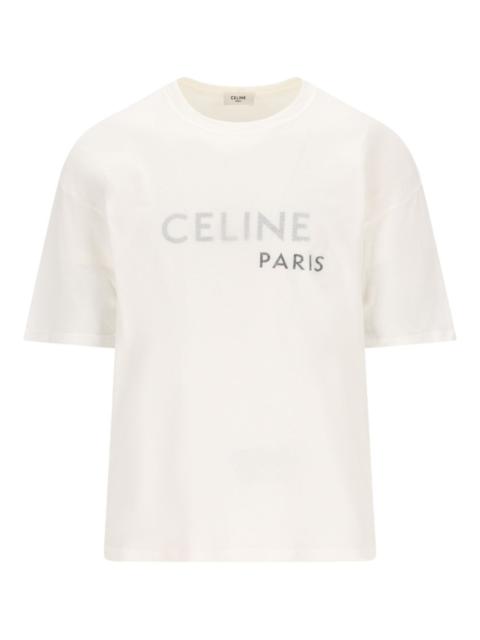 CELINE Celine Men Logo Cotton T-Shirt