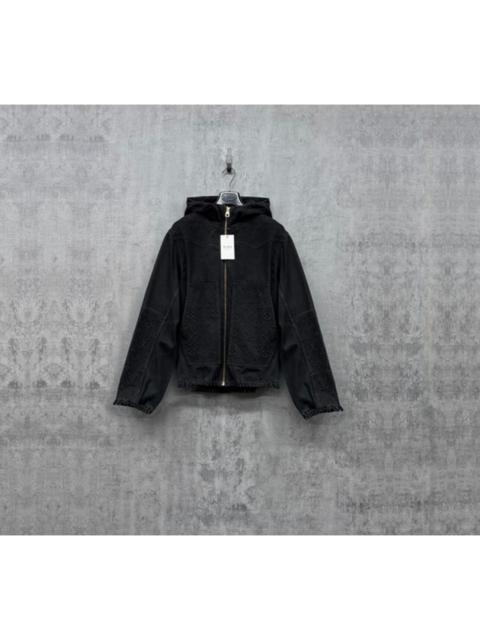 Louis Vuitton Louis Vuitton washed embossed logo logging jacket