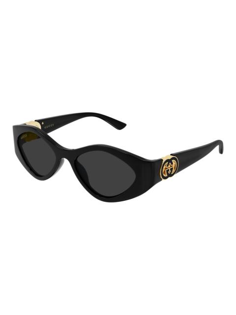 GUCCI Gucci Grey Butterfly Ladies Sunglasses GG2121S 001 52
