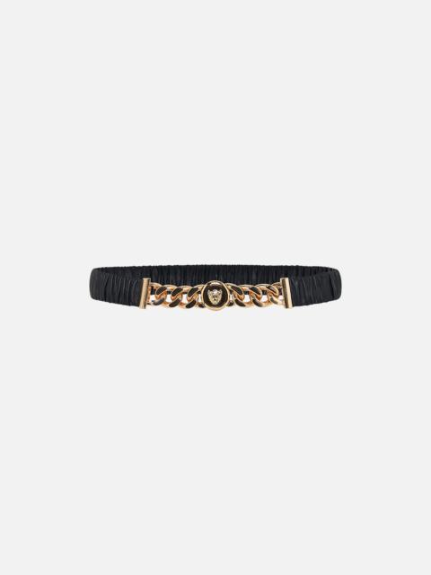 CAMILLA LEOPARD BUTTON ELASTIC BELT