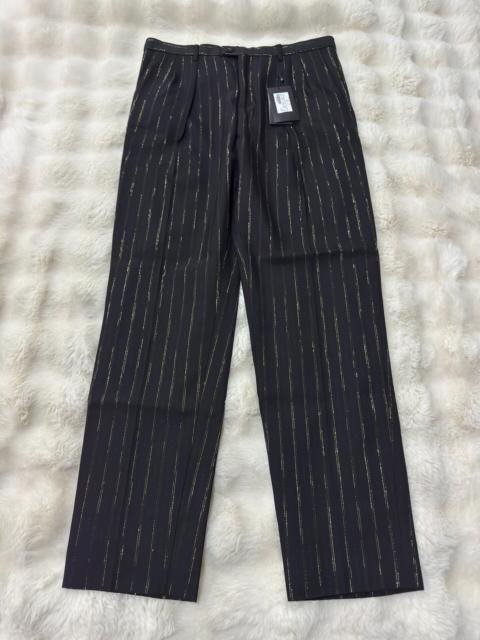 SAINT LAURENT Brand-new Saint Laurent (SLP) men's black and gold trousers (runway model).