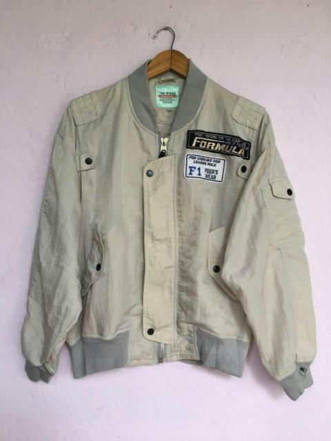 Other Designers Vintage - Formula1 Bomber Cream Style Nylon Jackets