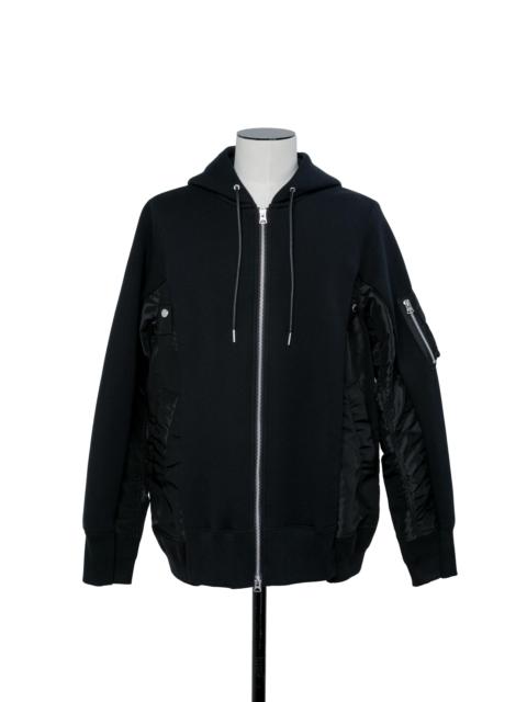 sacai Sponge Sweat x Nylon Twill Hoodie