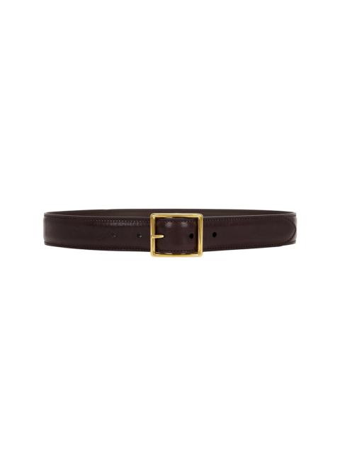 WEEKEND Max Mara GERARD Leather belt with covered buckle