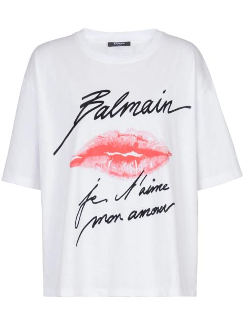 Balmain kiss-print T-shirt
