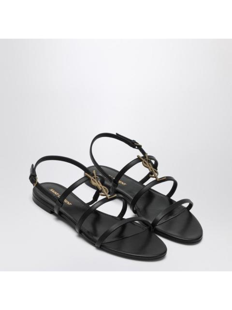 Saint Laurent Black flat sandals Cassandra