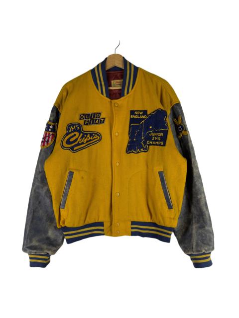 Other Designers Vintage - 🔥50s CHIPIE LEATHERMAN VARSITY JACKET