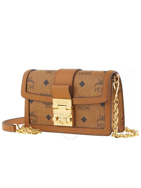 MCM Ladies Gretl Crossbody in Cognac Visetos