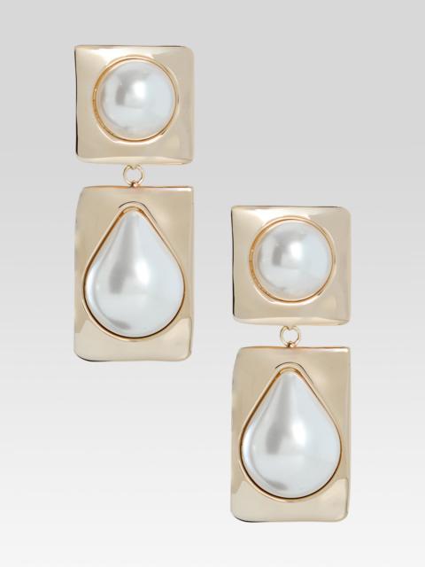 RETROFÊTE SAVANNAH PEARL DROP EARRINGS