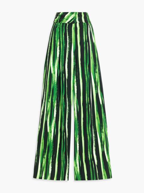 Proenza Schouler Printed crepe wide-leg pants