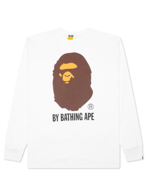 A BATHING APE® BY BATHING APE L/S TEE - WHITE