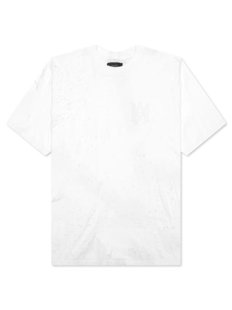 AMIRI CORE LOGO SHOTGUN TEE - WHITE