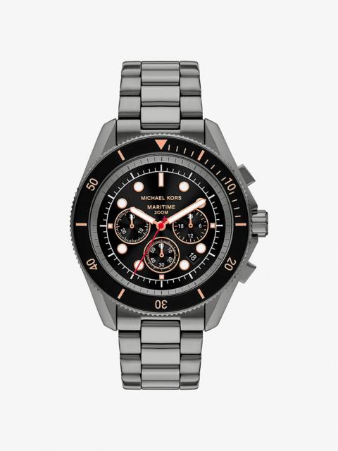 MICHAEL KORS Oversized Maritime Gunmetal Watch