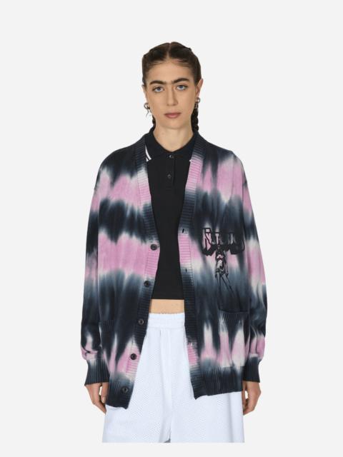 Hysteric Glamour Bad As Mama Tie-Dye Cardigan Black