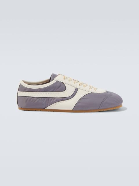 Dries Van Noten Leather-trimmed sneakers