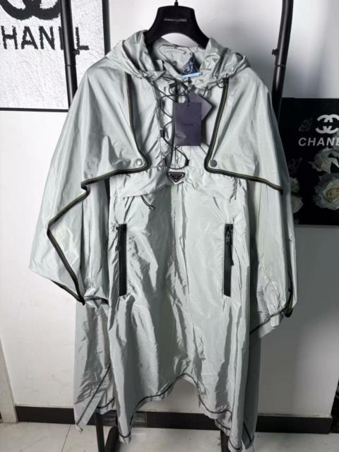 Prada Prada Metal Triangle Logo Cape Silver