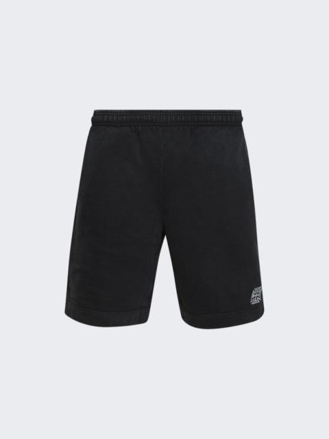 VETEMENTS Biker Cross Logo Shorts Black