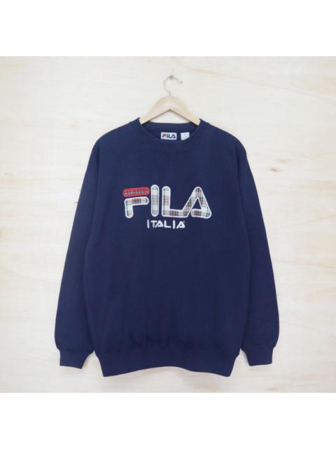 Other Designers Vintage 90s FILA Italia Big Logo Sweater Sweatshirt Pullover Jumper