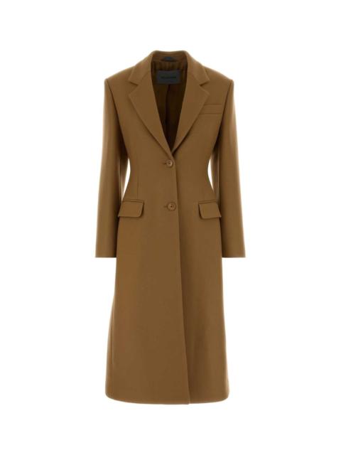 BALENCIAGA Balenciaga Women Biscuit Wool Blend Coat