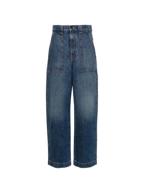 Hewitt high-rise wide-leg jeans