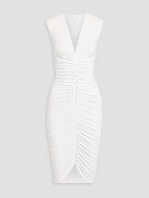 NORMA KAMALI Ruched stretch-jersey dress