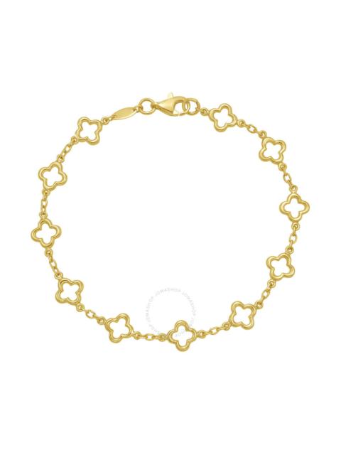Kylie Harper - Kylie Harper Ladies 14k Gold Fashion Clover Link Bracelet