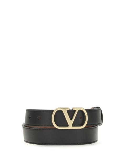 Valentino Valentino Garavani Reversible VLogo Signature Belt Black/Brown
