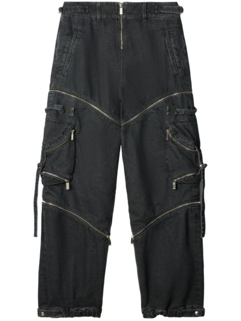 Off-White zip denim cargo pants