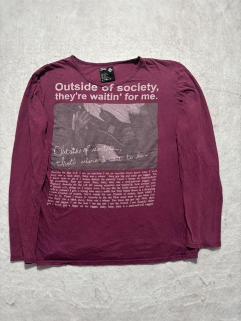 PPFM PPFM Patti Smith Lyric Longsleeve Shirt