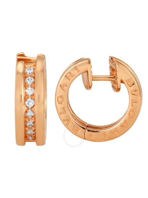 Bvlgari B Zero1 Small Hoop Earrings In 18 Kt Rose Gold
