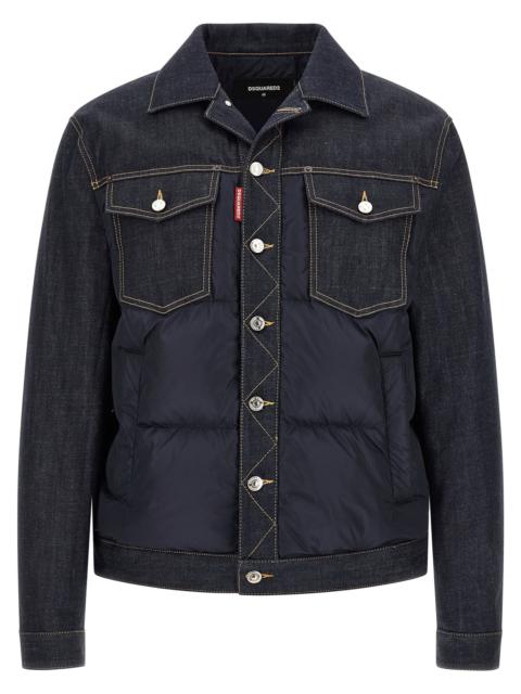 DSQUARED2 Dsquared2 Men Padded 'Hybrid' Trucker Jacket